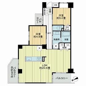 サニーハウス新小岩親水公園の間取り