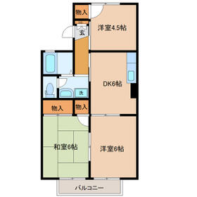 メゾンド・ヴェールⅤの間取り