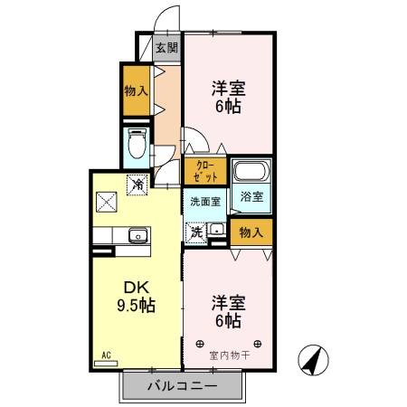 ローズコート西三島の間取り