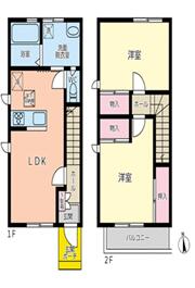 グランディール中川の間取り