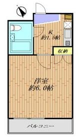 コーポウエスト 302号室の間取り