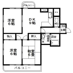 ステープル六供の間取り