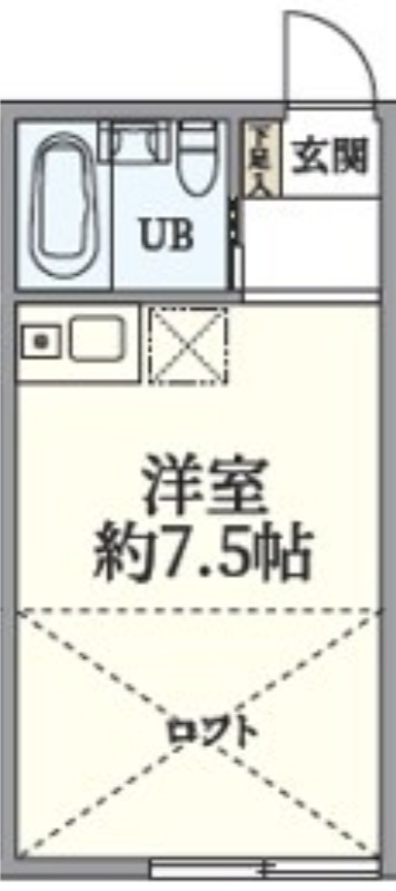 クロノス小平North・103号室の間取り