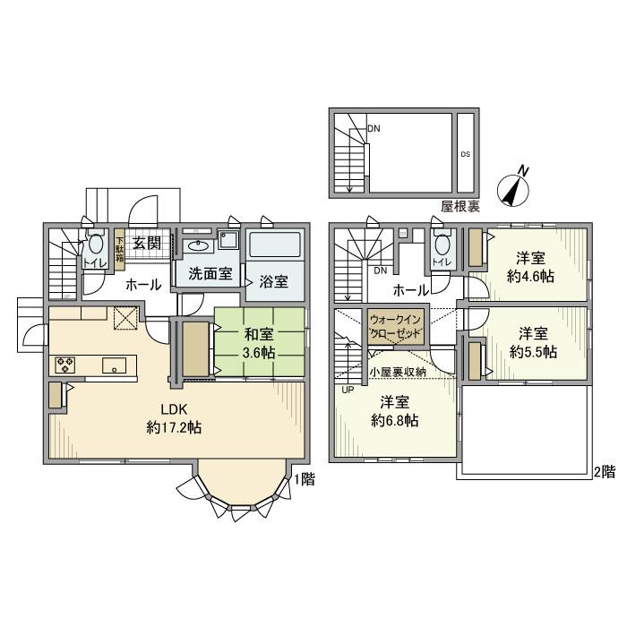 宮園戸建の間取り