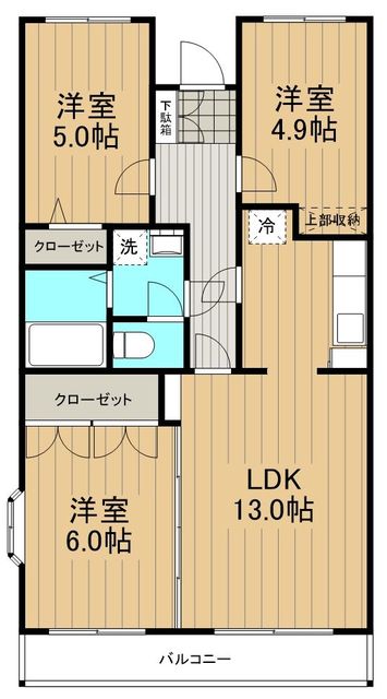 リバーサンドの間取り