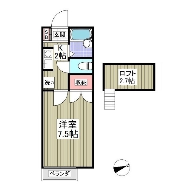 サンライズハイツの間取り