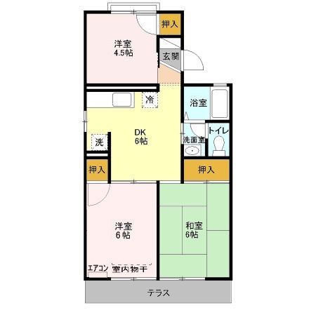 吉川タウンハウスⅡの間取り