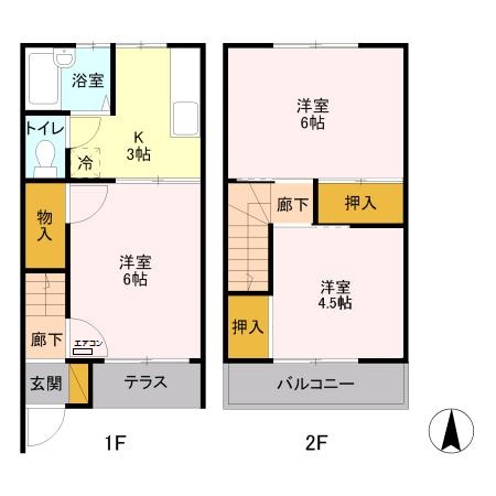 コーポ鈴木Bの間取り
