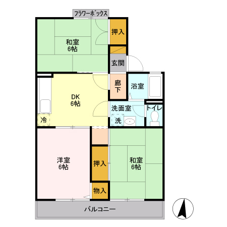 マツヤハイツⅡの間取り