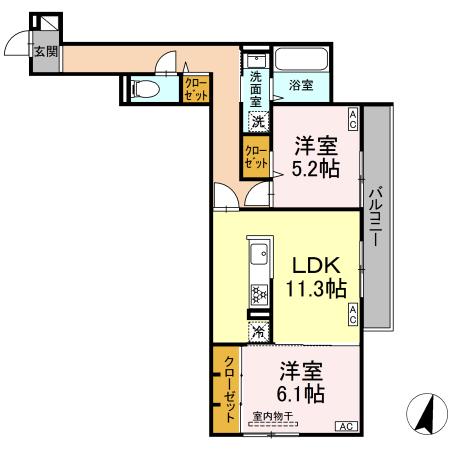 オードリーコートの間取り