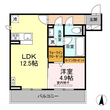 セレスティア本荘中ノ町 Aの間取り