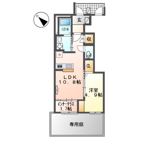 仮)香椎駅東2丁目新築アパートの間取り