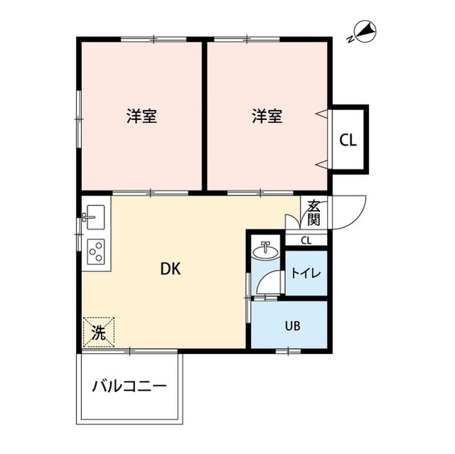 パールコーポの間取り