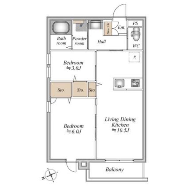 ザ・フォレスト立川の間取り