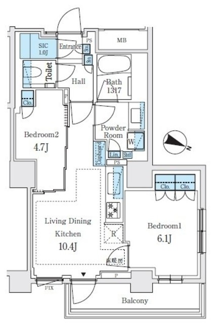 パークホームズ文京白山ヒルテラスの間取り