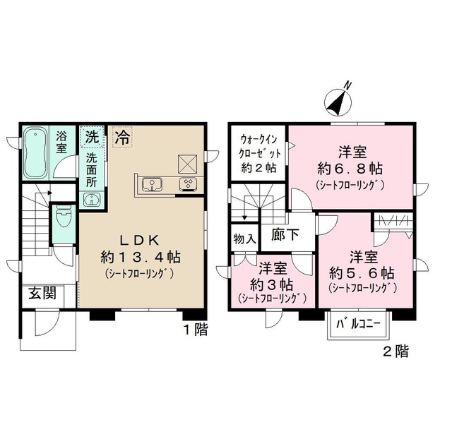 MS金沢区柳町316住宅の間取り