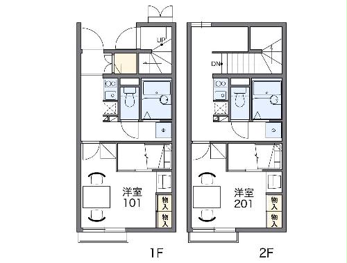 レオパレスたんぽぽハイツの間取り
