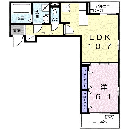 ホワイトウェル平塚の間取り