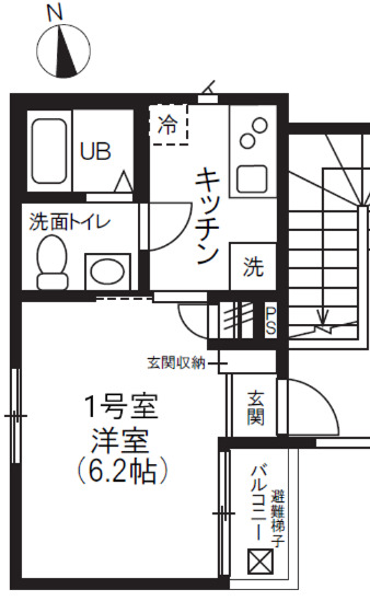 ディーアパートメントⅡの間取り