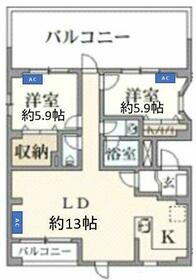 エムフラットの間取り