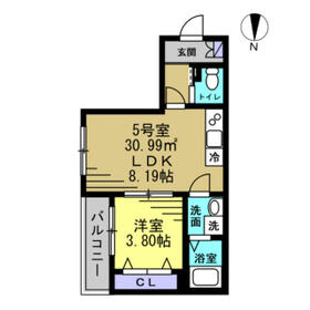 ＨＦＲ蘇我Ａ棟の間取り