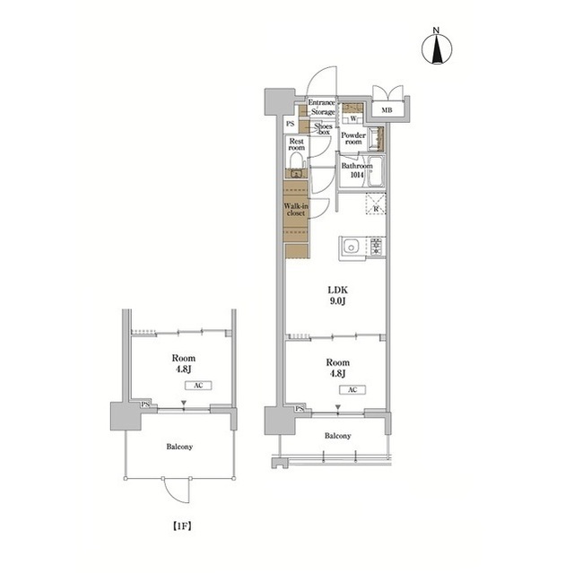 RJRプレシア蒲田の間取り