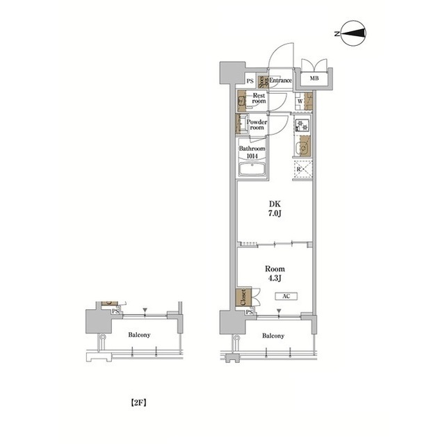 RJRプレシア蒲田の間取り