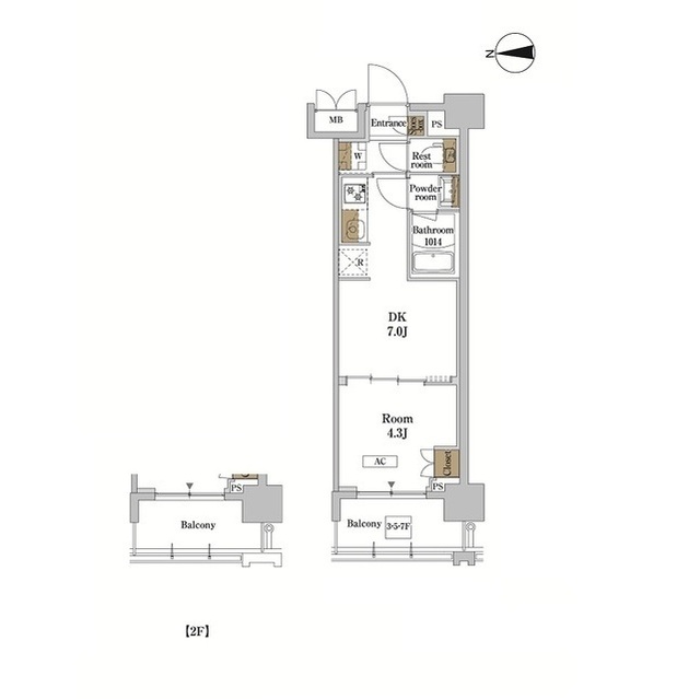 RJRプレシア蒲田の間取り