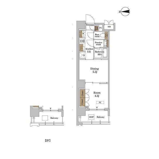 RJRプレシア蒲田の間取り