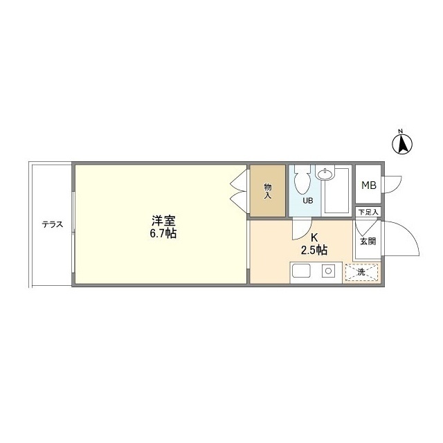 立花ハイツの間取り