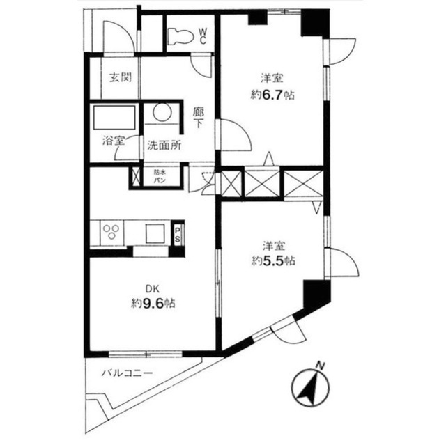 クリーン下北沢の間取り