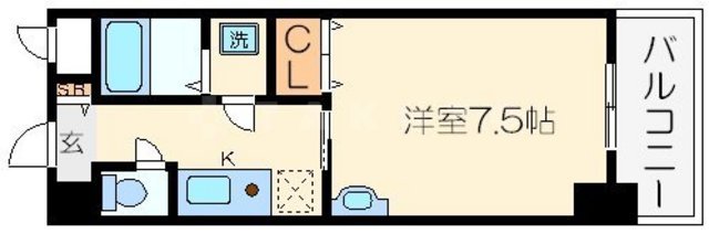 Bluebee桜川駅前の間取り