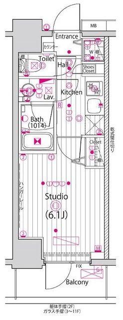 ガーラ・ステーション横浜子安の間取り