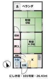 にしき荘の間取り