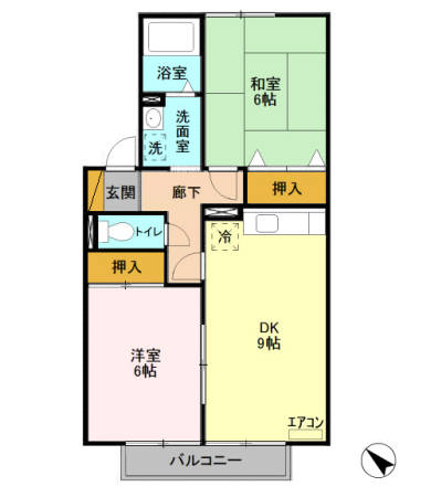 エイトフレア君塚の間取り