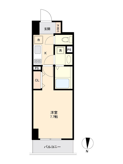 リテラス森下・0202号室の間取り