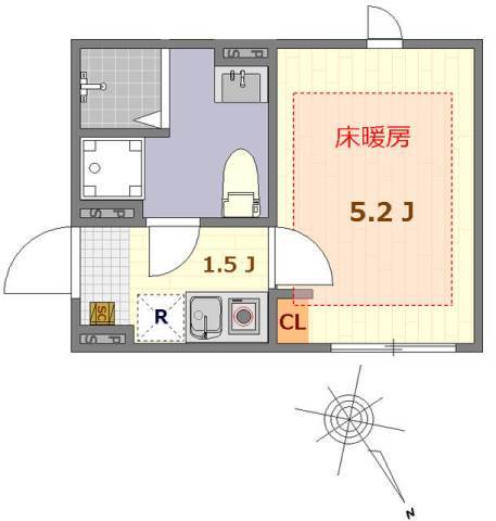 ザ ルームス羽田の間取り