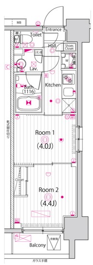 ガーラ・ステーション川崎平間の間取り
