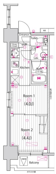ガーラ・ステーション川崎平間の間取り