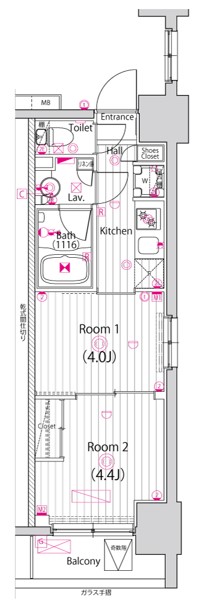 ガーラ・ステーション川崎平間の間取り