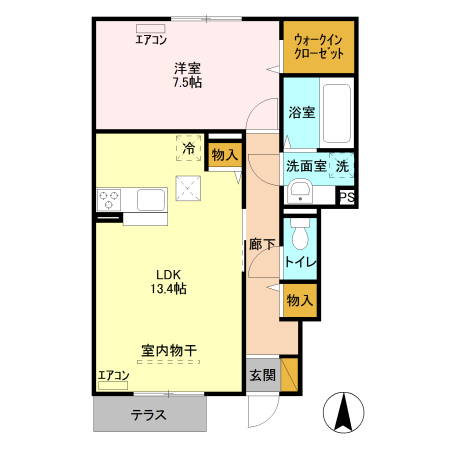 スクエア Aの間取り