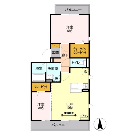 アンクレージュの間取り