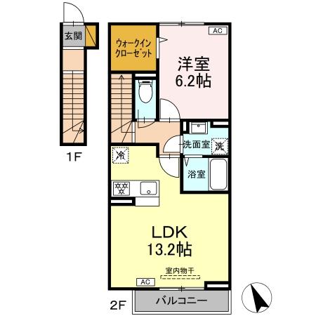 クレアール石井の間取り