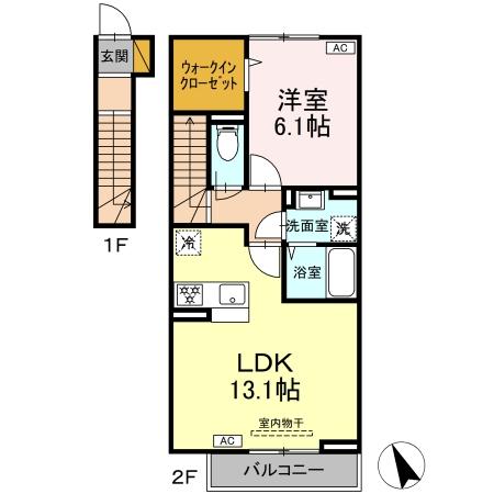 クレアール石井の間取り