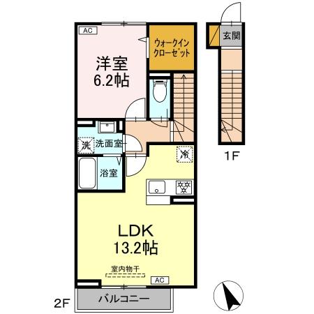 クレアール石井の間取り