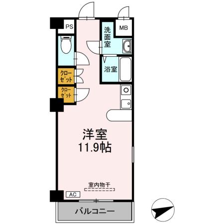 フェリオ甲府上石田の間取り