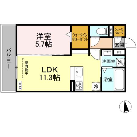 ニューヴィレッジⅡの間取り