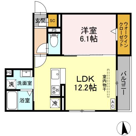 ニューヴィレッジⅡの間取り