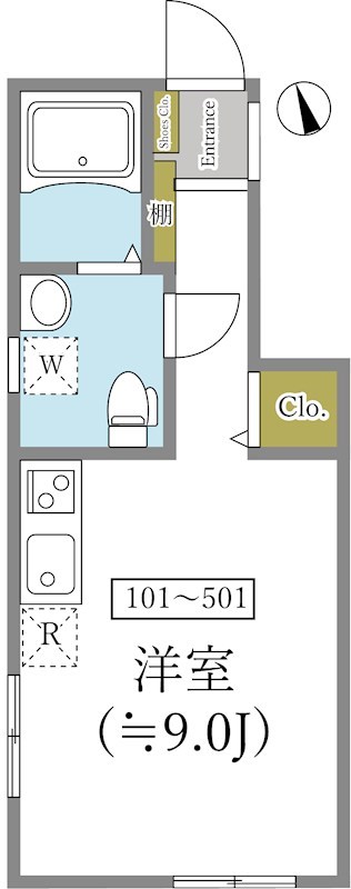 Grande Wasedaの間取り