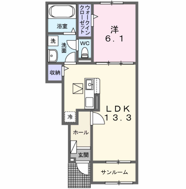 カルム ミーの間取り